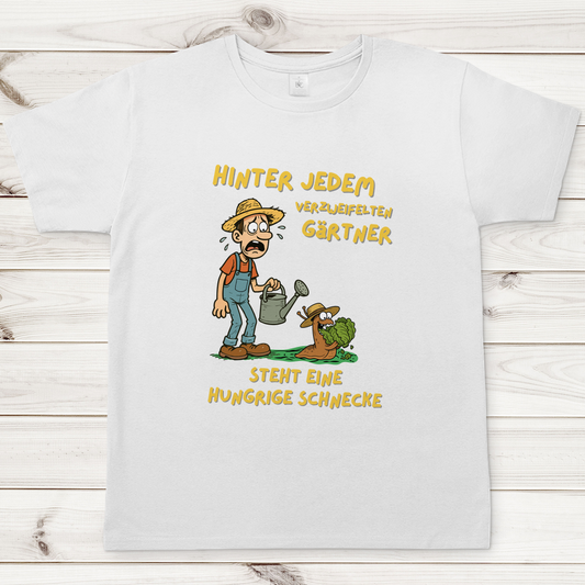 Herren T-Shirt Schnecke vs. Gärtner