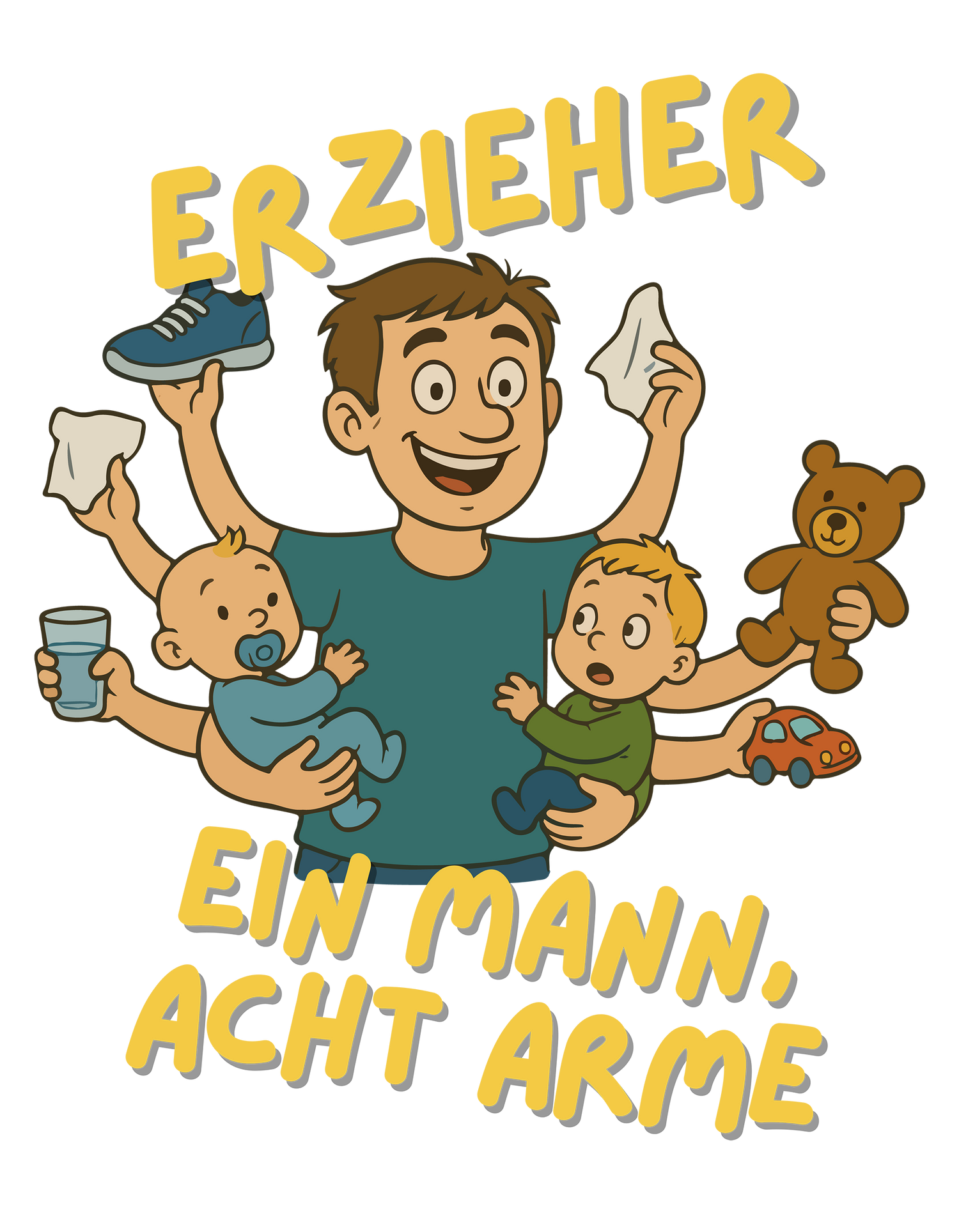 Erzieher - Ein Mann acht Arme