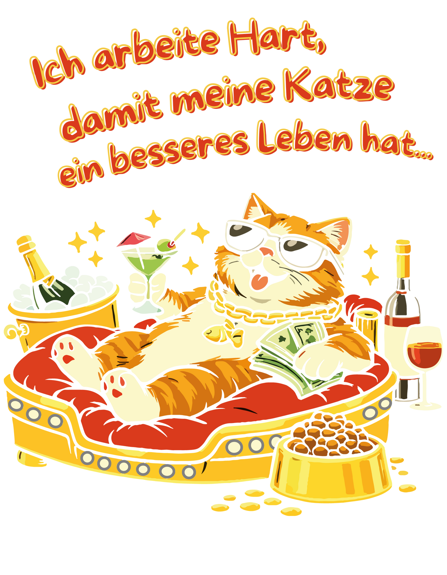 Ich arbeite hart, damit meine Katze ein besseres Leben hat