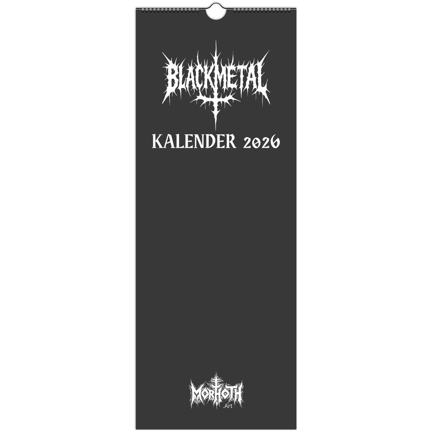 Wand Kalender Black Metal 2026