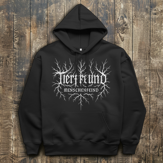 Herren Hoodie Tierfreund - Menschenfeind