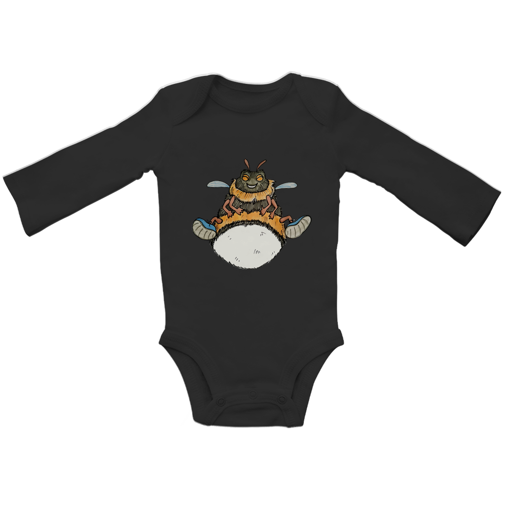 Baby Bio Bodysuite Langarm Krabbelcrew Buddi die Hummel
