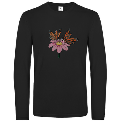 Unisex Langarmshirt Krabbelcrew Schmetterlinge