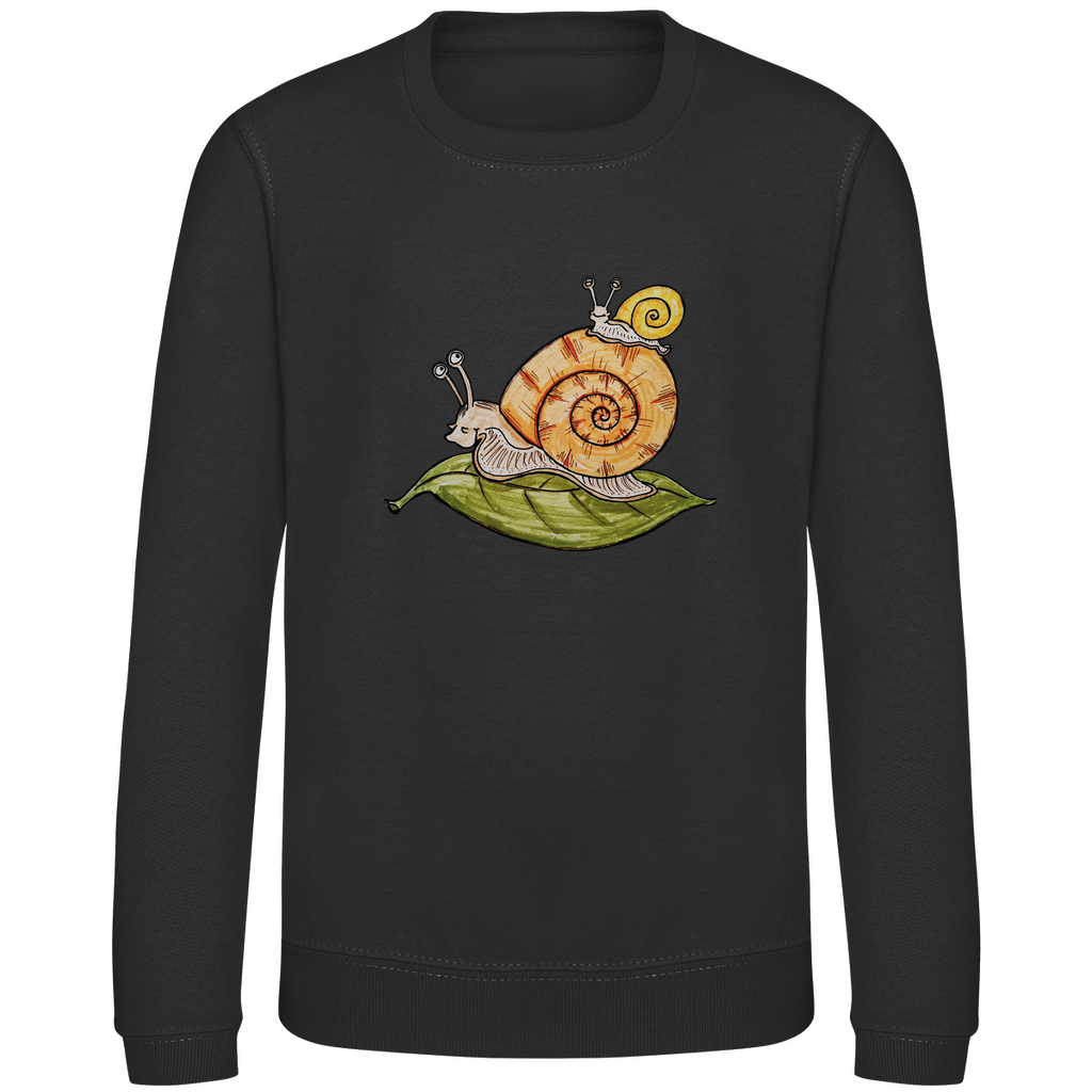 Kinder Sweatshirt Krabbelcrew Schnecke on Tour