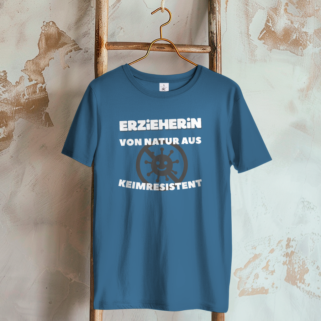 Damen T-Shirt Erzieherin - Von Natur aus Keimresistent
