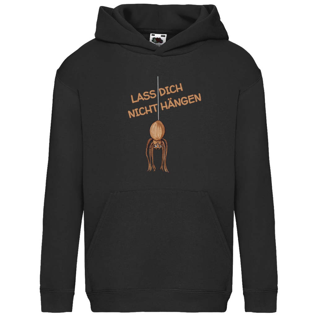 Kids Basic Hoodie Krabbelcrew Hausspinne - Lass dich nicht Hängen