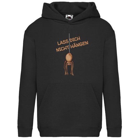 Kids Basic Hoodie Krabbelcrew Hausspinne - Lass dich nicht Hängen
