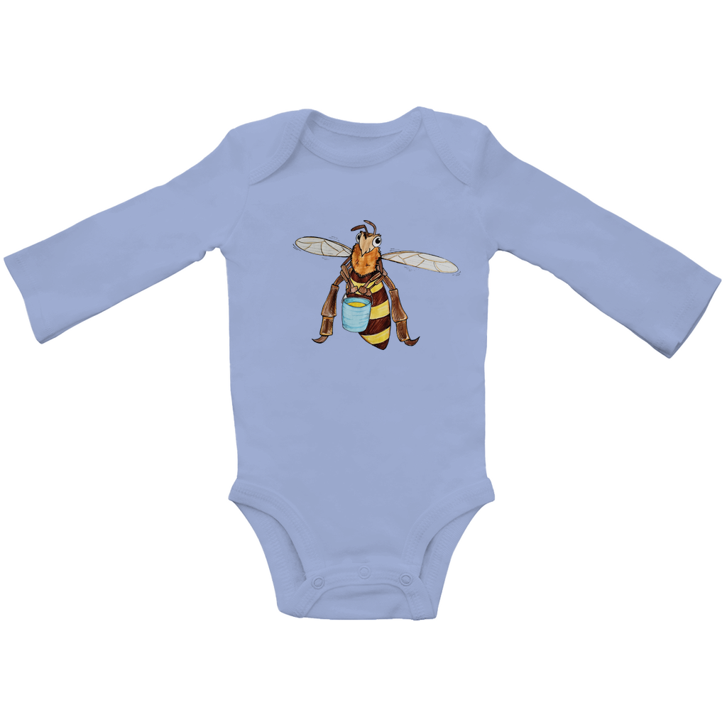 Baby Bio Bodysuite Langarm Krabbelcrew Fleißige Biene
