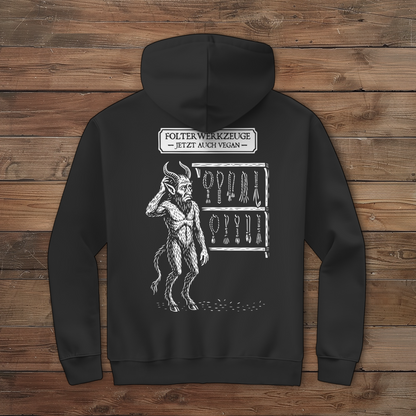Herren Zipper Hoodie  Folterwerkzeuge jetzt auch Vegan