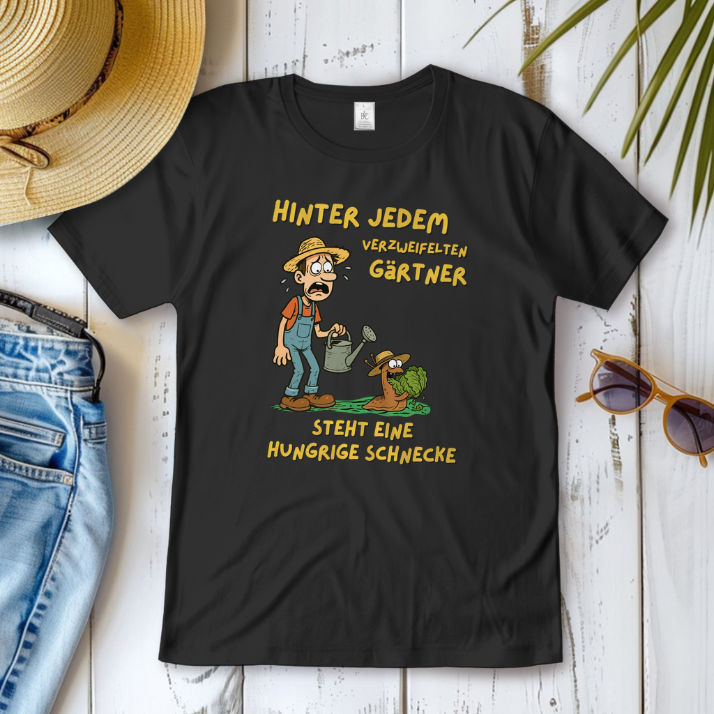 Damen T-Shirt Schnecke vs. Gärtner