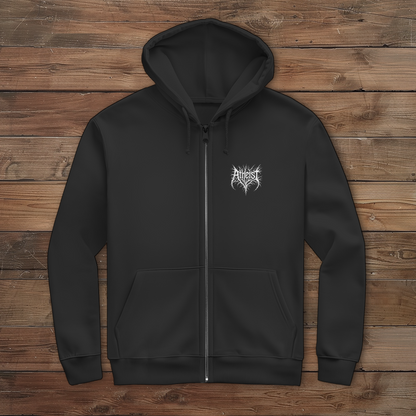 Herren Zipper Hoodie Atheist Logo