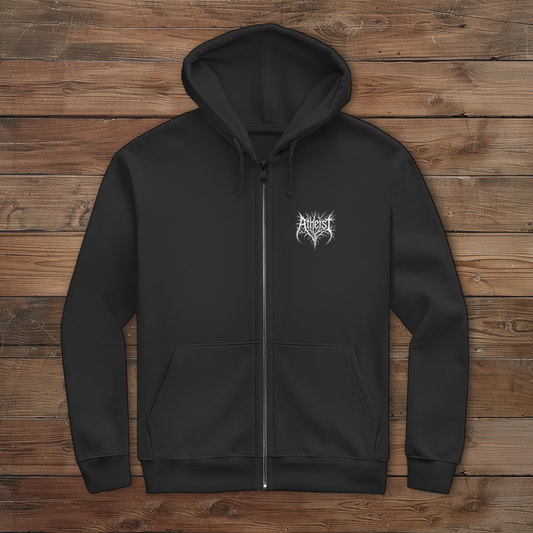 Herren Zipper Hoodie Atheist Logo