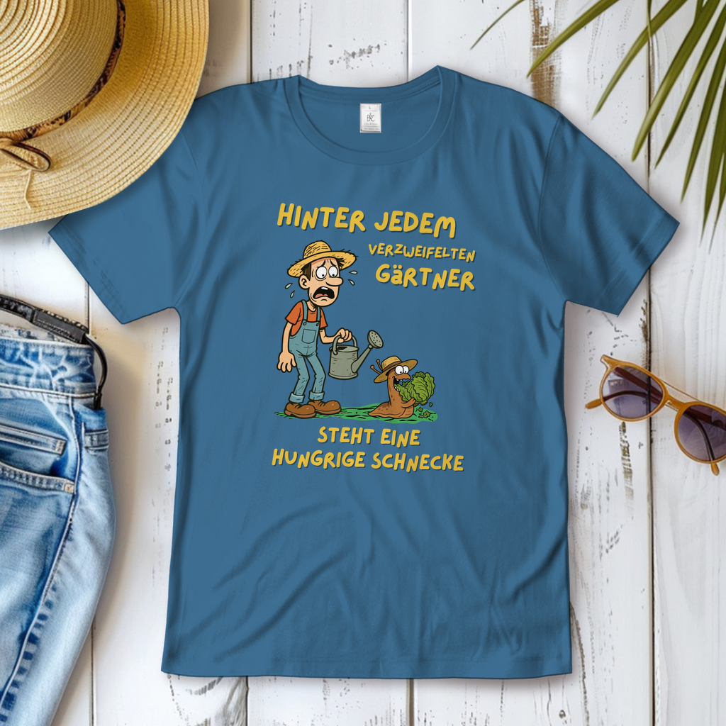 Damen T-Shirt Schnecke vs. Gärtner
