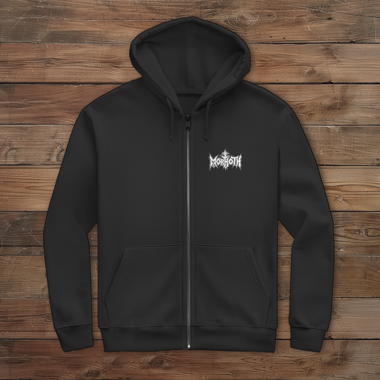 Herren Zipper Hoodie Goat Emblem