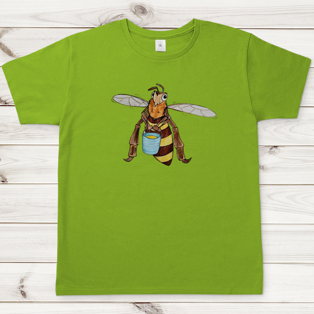 Herren T-Shirt Krabbelcrew Fleißige Biene