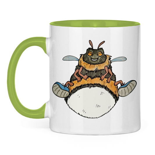 Tasse zweifarbig Krabbelcrew Buddi die Hummel