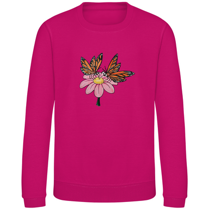 Kinder Sweatshirt Krabbelcrew Schmetterlinge