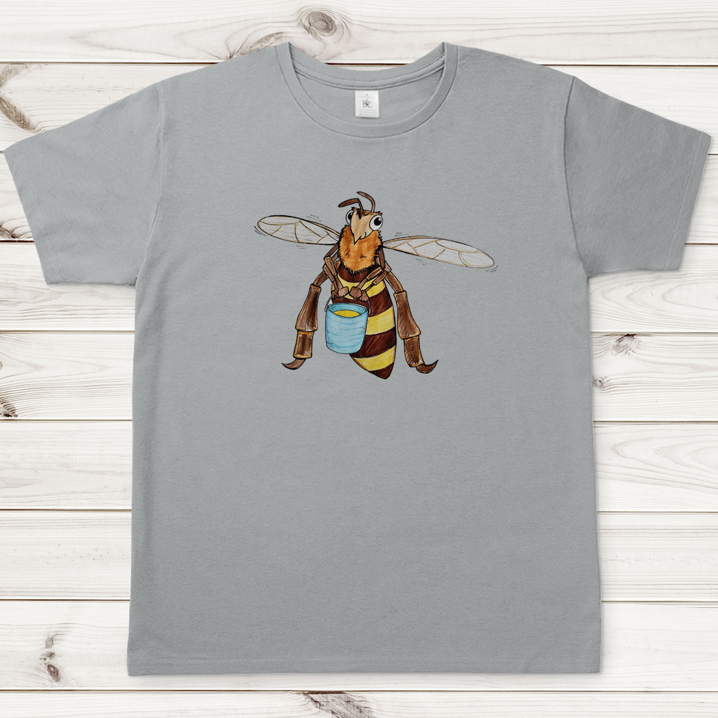 Herren T-Shirt Krabbelcrew Fleißige Biene