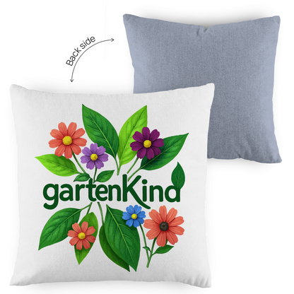 Kopfkissen zweifarbig Gartenkind