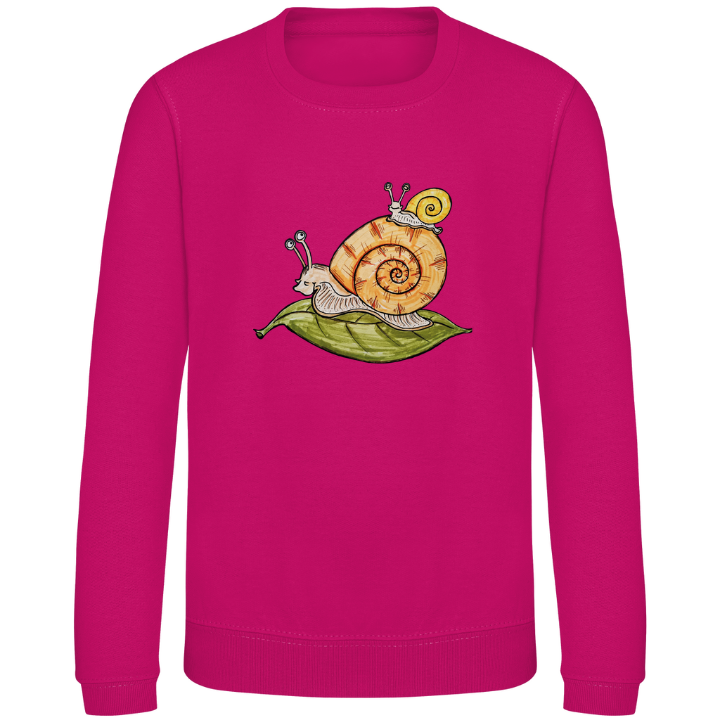 Kinder Sweatshirt Krabbelcrew Schnecke on Tour