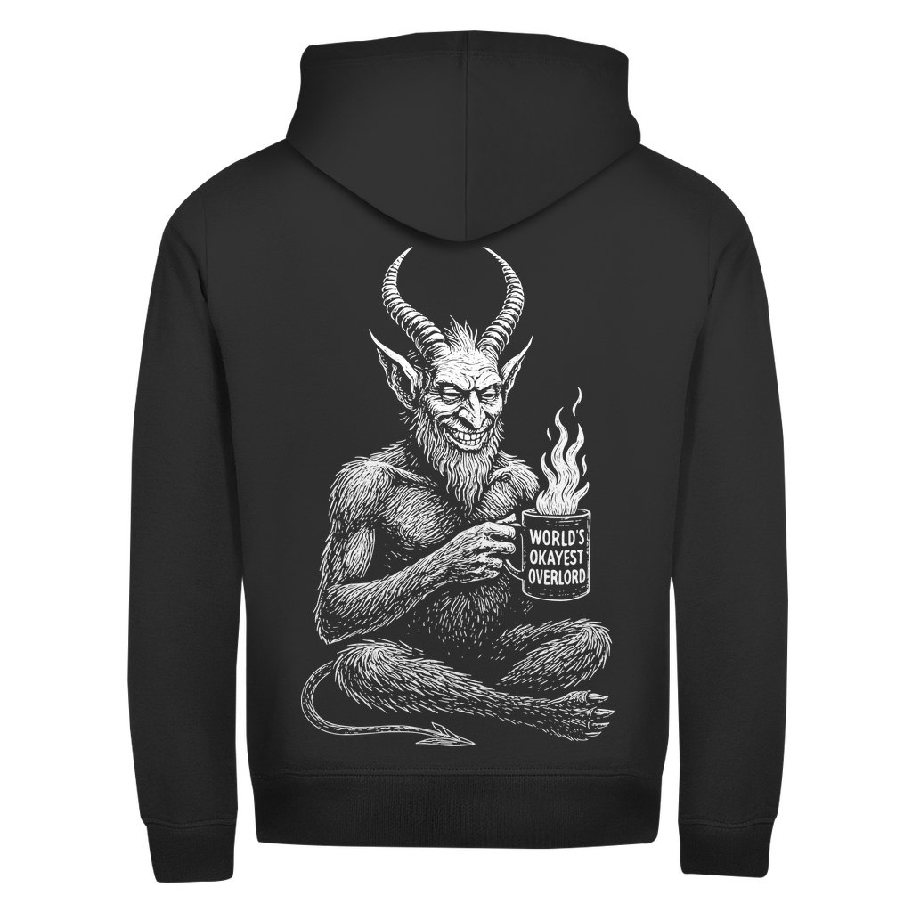Herren Zipper Hoodie Worlds Okayest Overlord