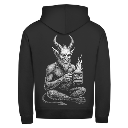 Herren Zipper Hoodie Worlds Okayest Overlord