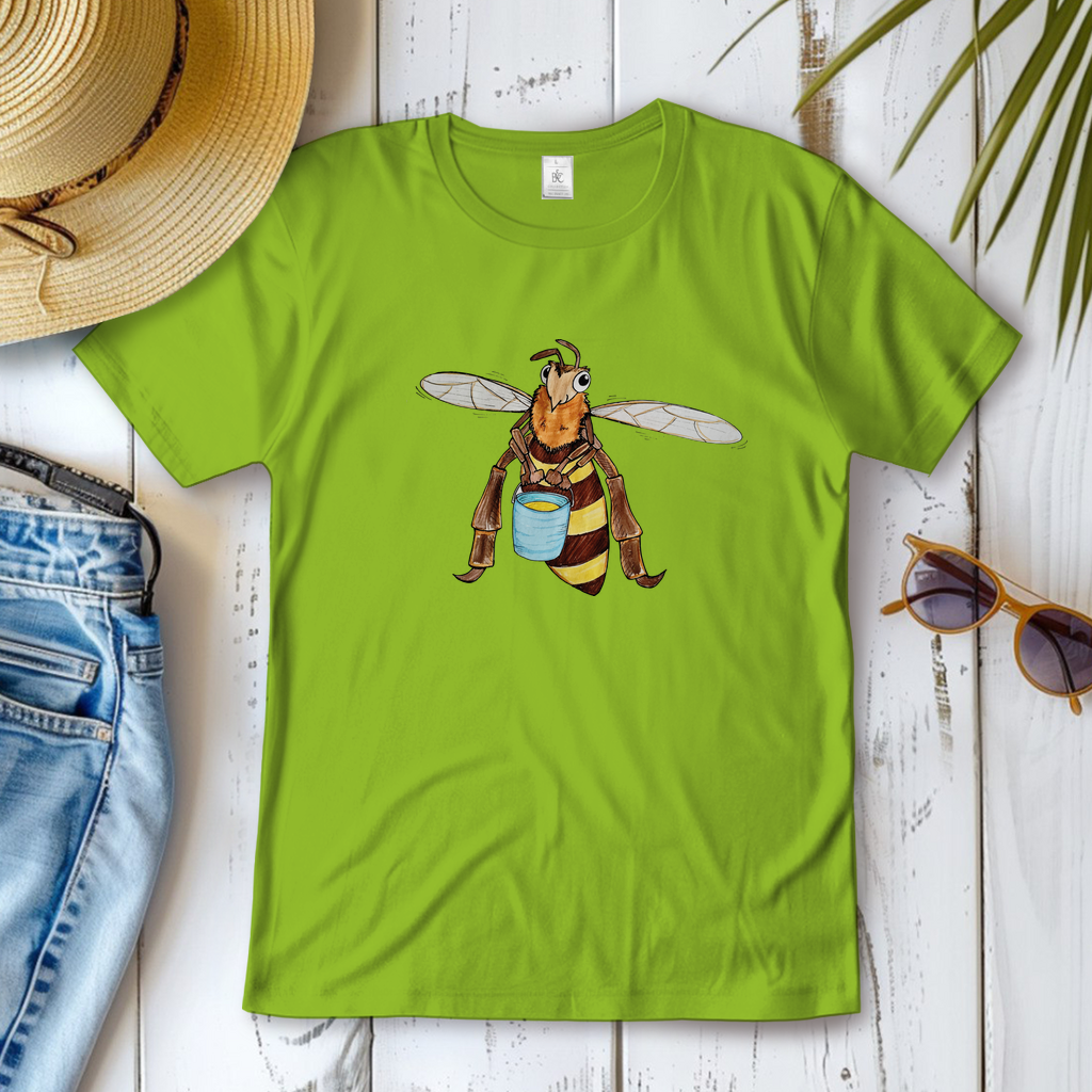 Damen T-Shirt Krabbelcrew Fleißige Biene