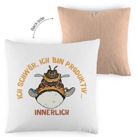 Kopfkissen zweifarbig Krabbelcrew Buddi die Hummel