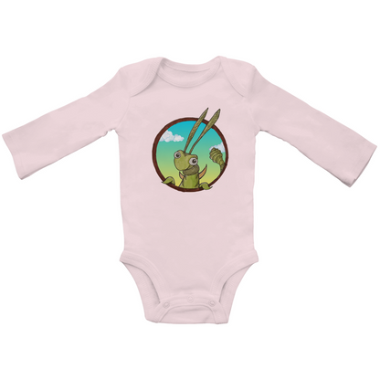 Baby Bio Bodysuite Langarm Kabbelcrew Dornschrecke Kasimir