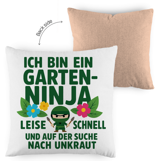 Kopfkissen zweifarbig Gartenninja