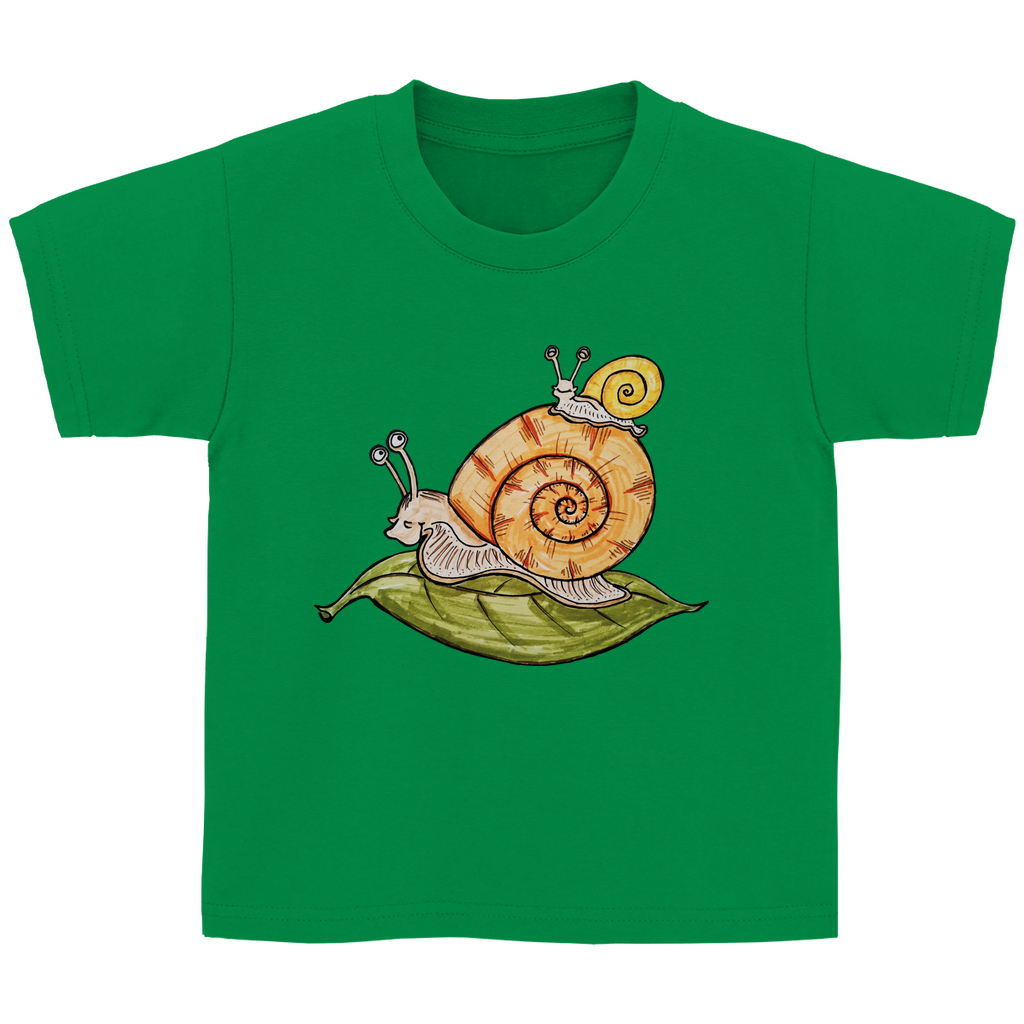 Kinder T-Shirt Krabbelcrew Schnecke on Tour