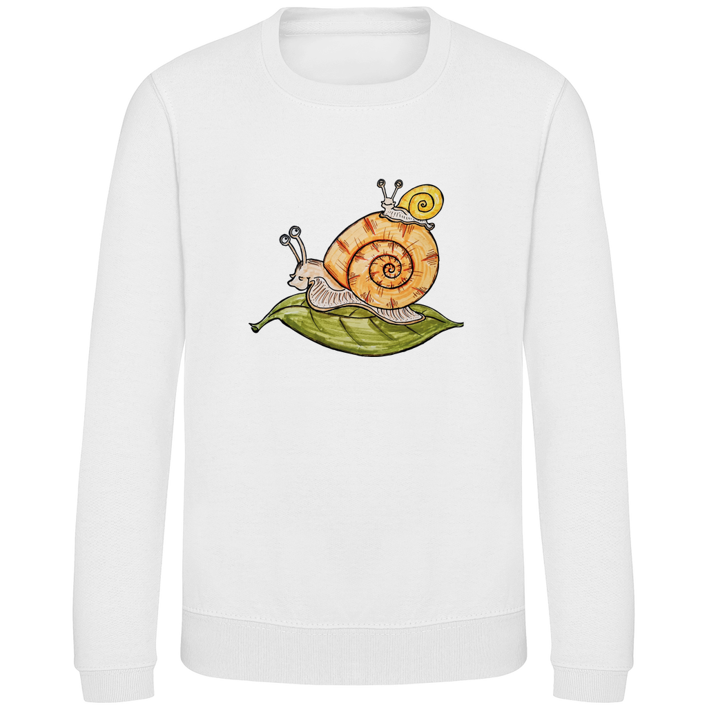 Kinder Sweatshirt Krabbelcrew Schnecke on Tour