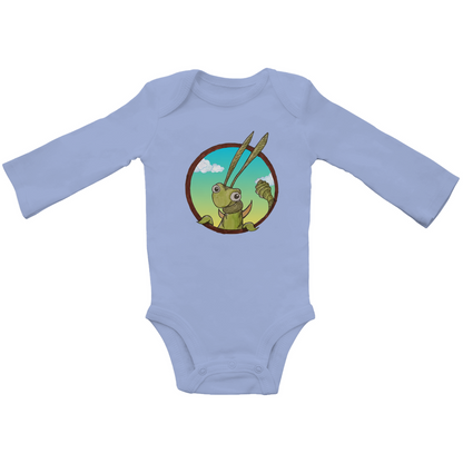 Baby Bio Bodysuite Langarm Kabbelcrew Dornschrecke Kasimir