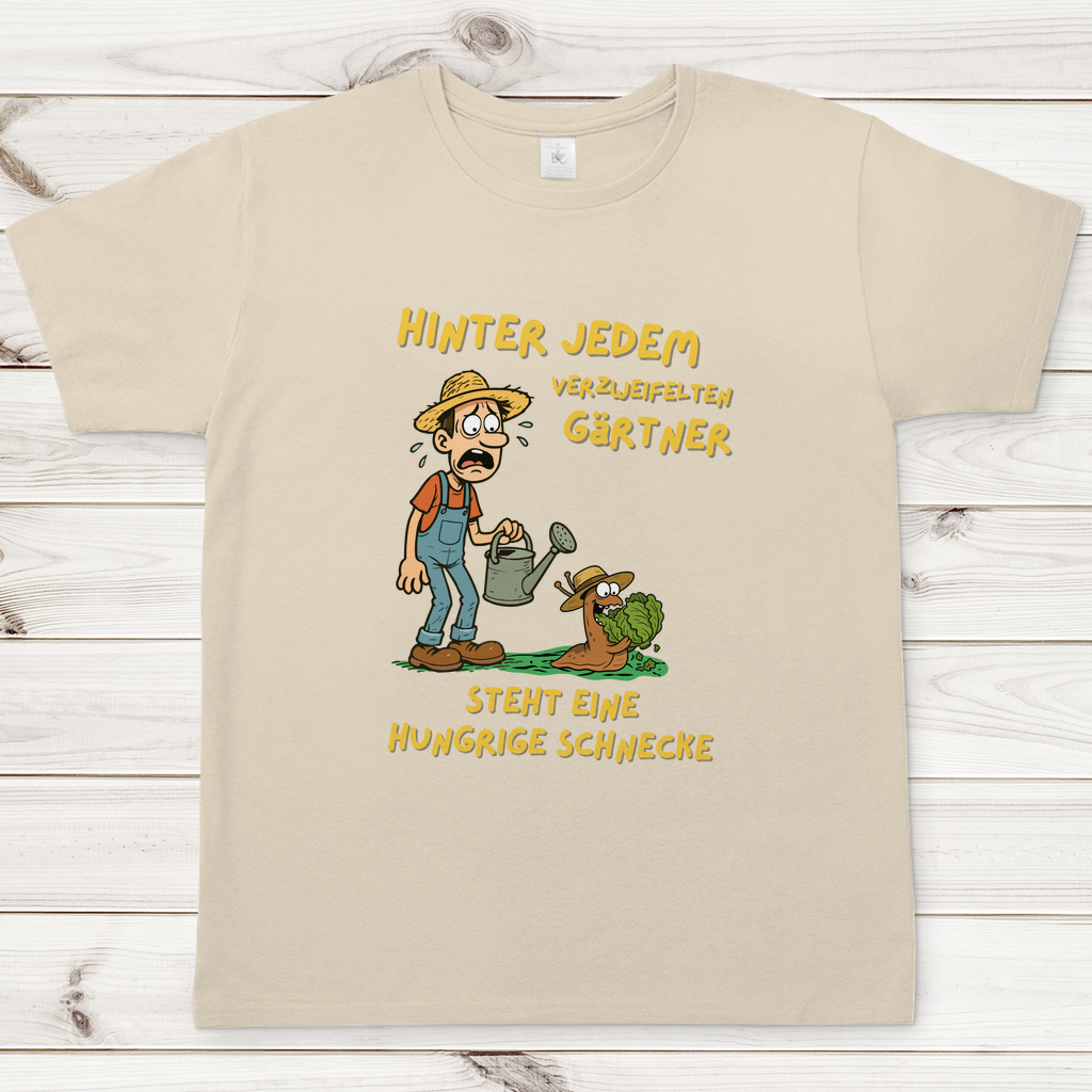 Herren T-Shirt Schnecke vs. Gärtner