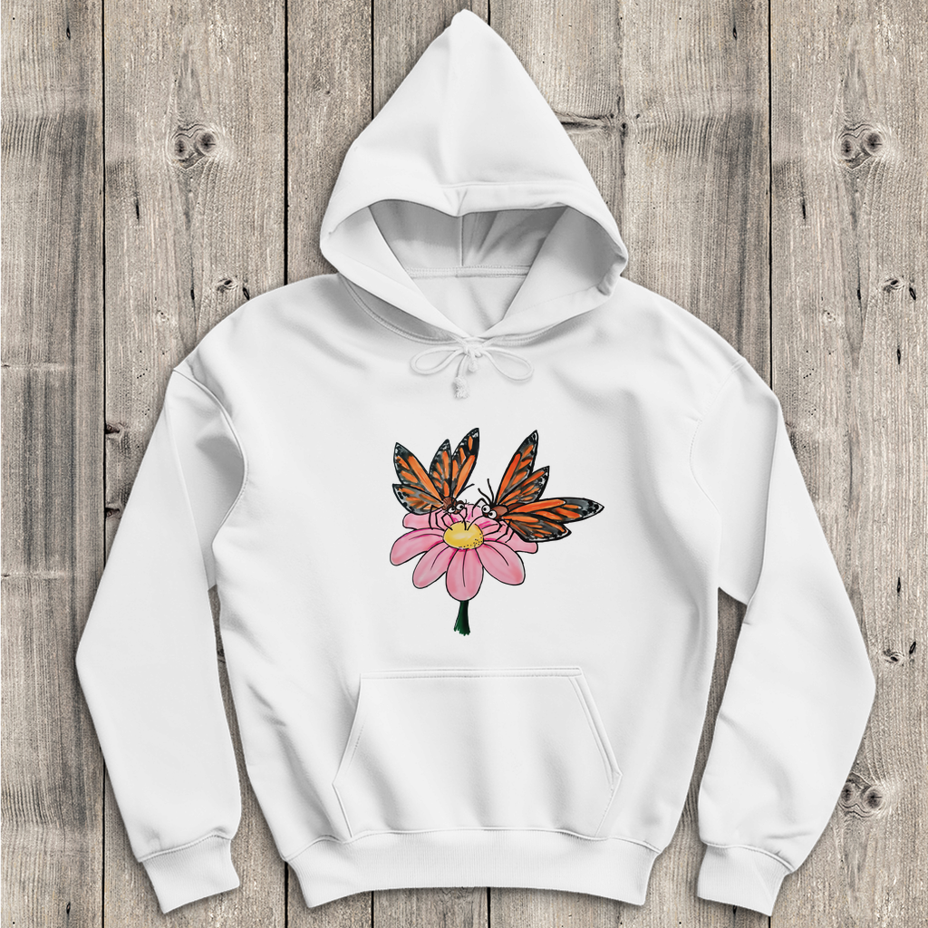 Herren Hoodie Krabbelcrew Schmetterlinge