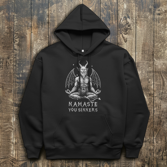 Herren Hoodie Namaste You Sinners