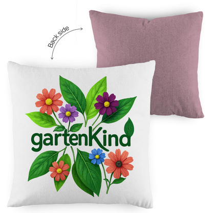 Kopfkissen zweifarbig Gartenkind