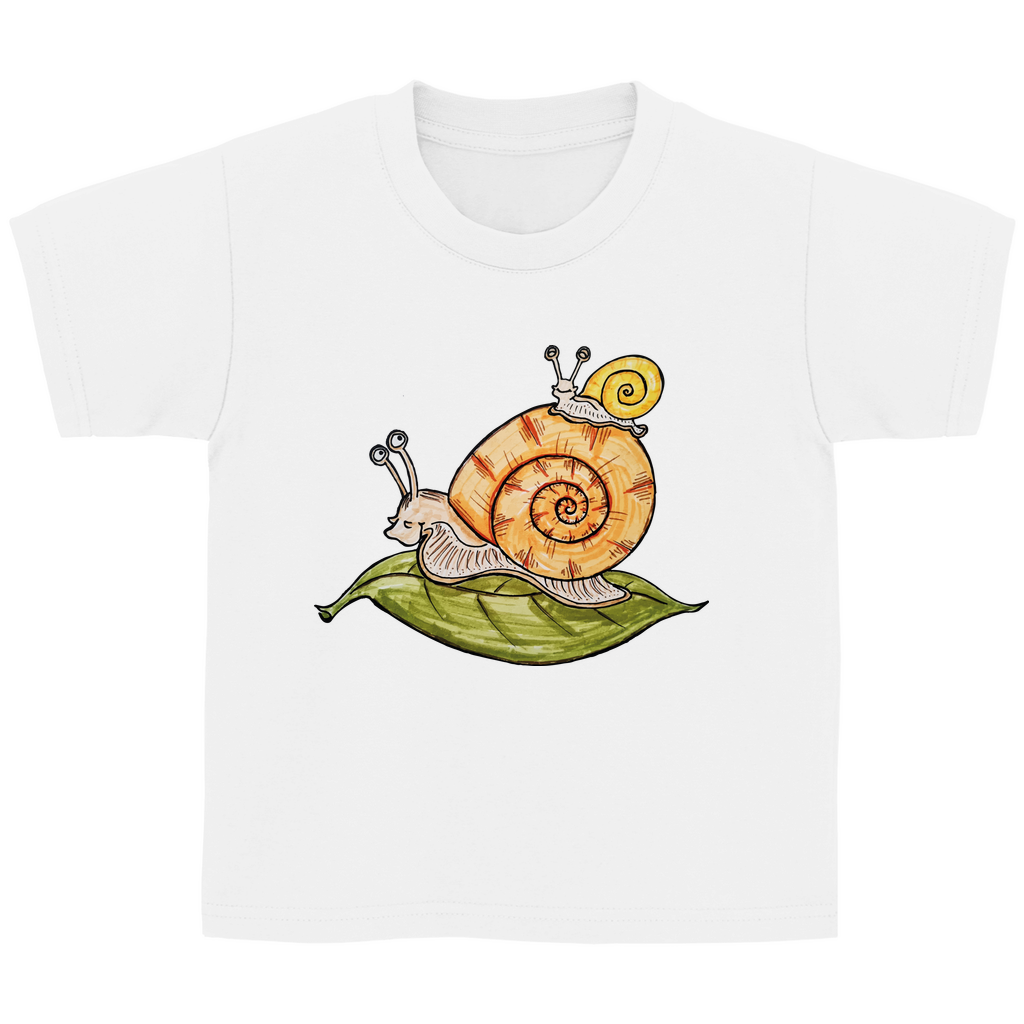 Kinder T-Shirt Krabbelcrew Schnecke on Tour