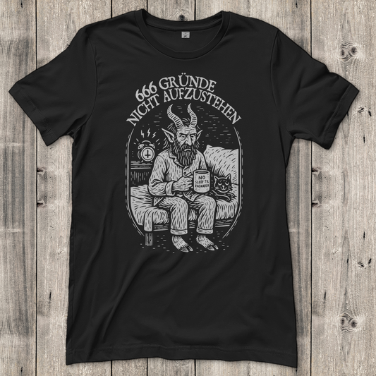 Damen T-Shirt 666 gründe nicht aufzustehen