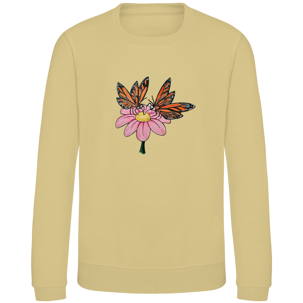 Kinder Sweatshirt Krabbelcrew Schmetterlinge