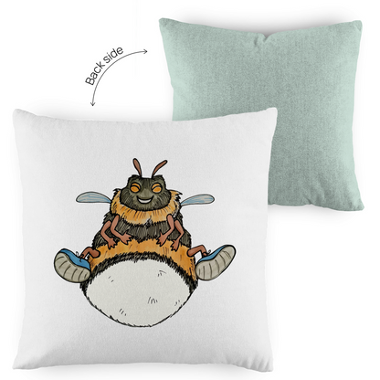 Kopfkissen zweifarbig Krabbelcrew Buddi die Hummel