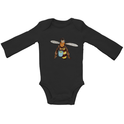 Baby Bio Bodysuite Langarm Krabbelcrew Fleißige Biene