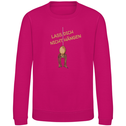 Kinder Sweatshirt Krabbelcrew Hausspinne - Lass dich nicht Hängen