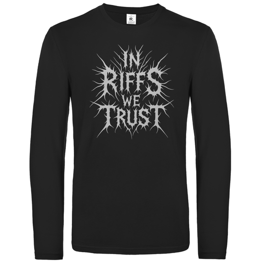 Unisex Langarmshirt In Riffs We Trust