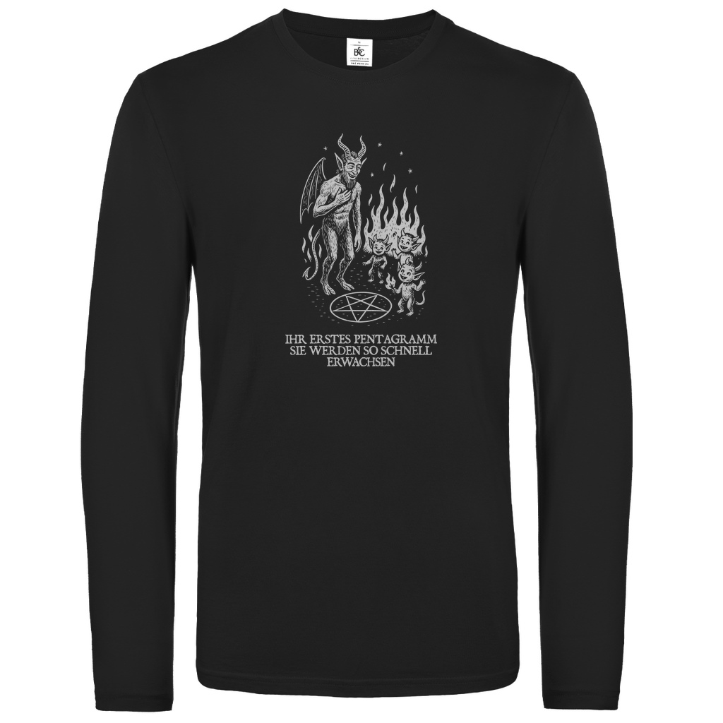 Unisex Langarmshirt Ihr erstes Pentagramm sie werden so schnell Erwachsen