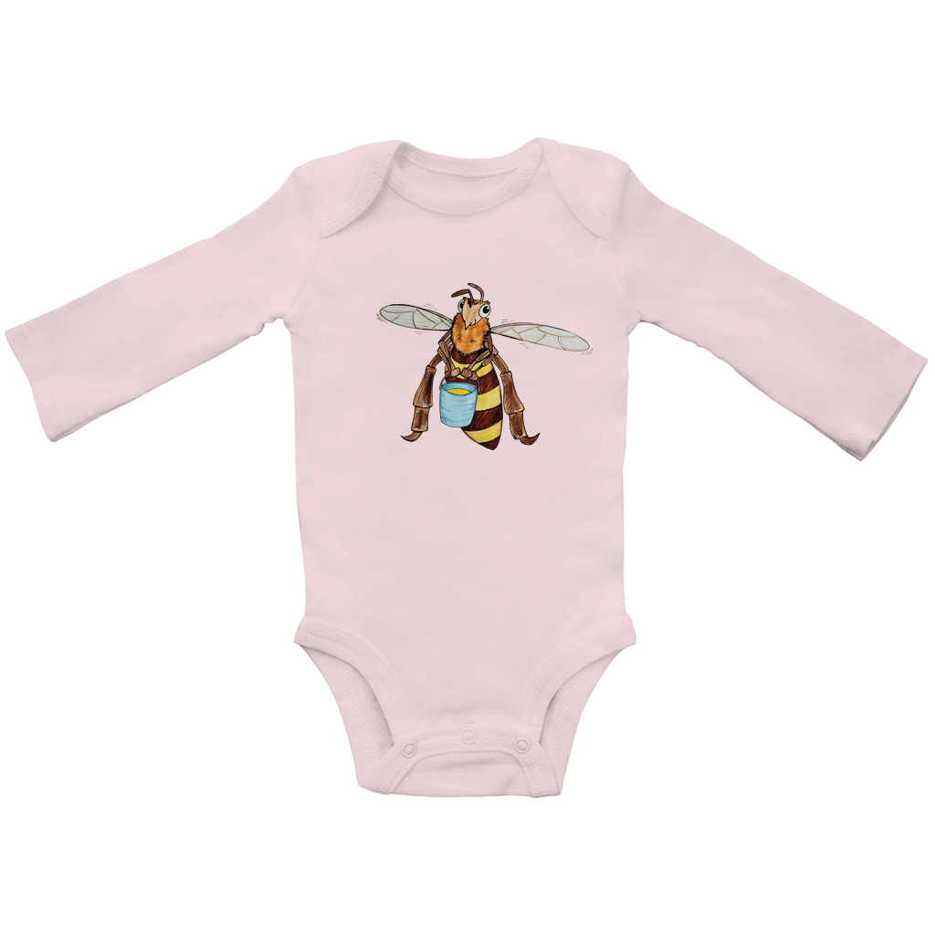 Baby Bio Bodysuite Langarm Krabbelcrew Fleißige Biene
