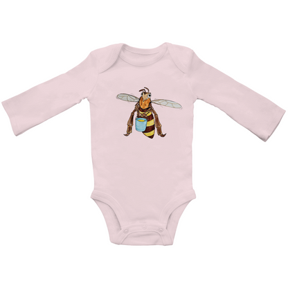 Baby Bio Bodysuite Langarm Krabbelcrew Fleißige Biene