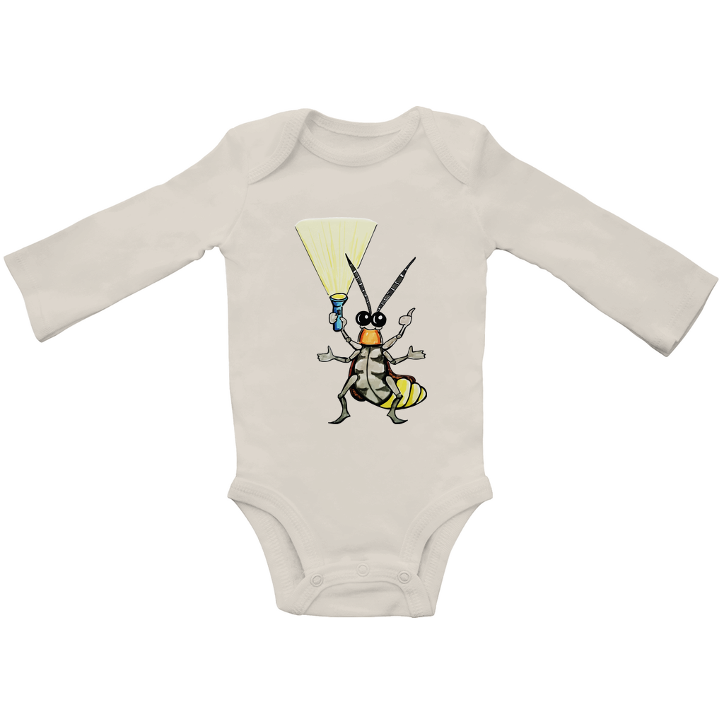Baby Bio Bodysuite Langarm Krabbelcrew Gerti Glühwürmchen