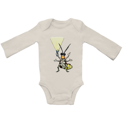 Baby Bio Bodysuite Langarm Krabbelcrew Gerti Glühwürmchen