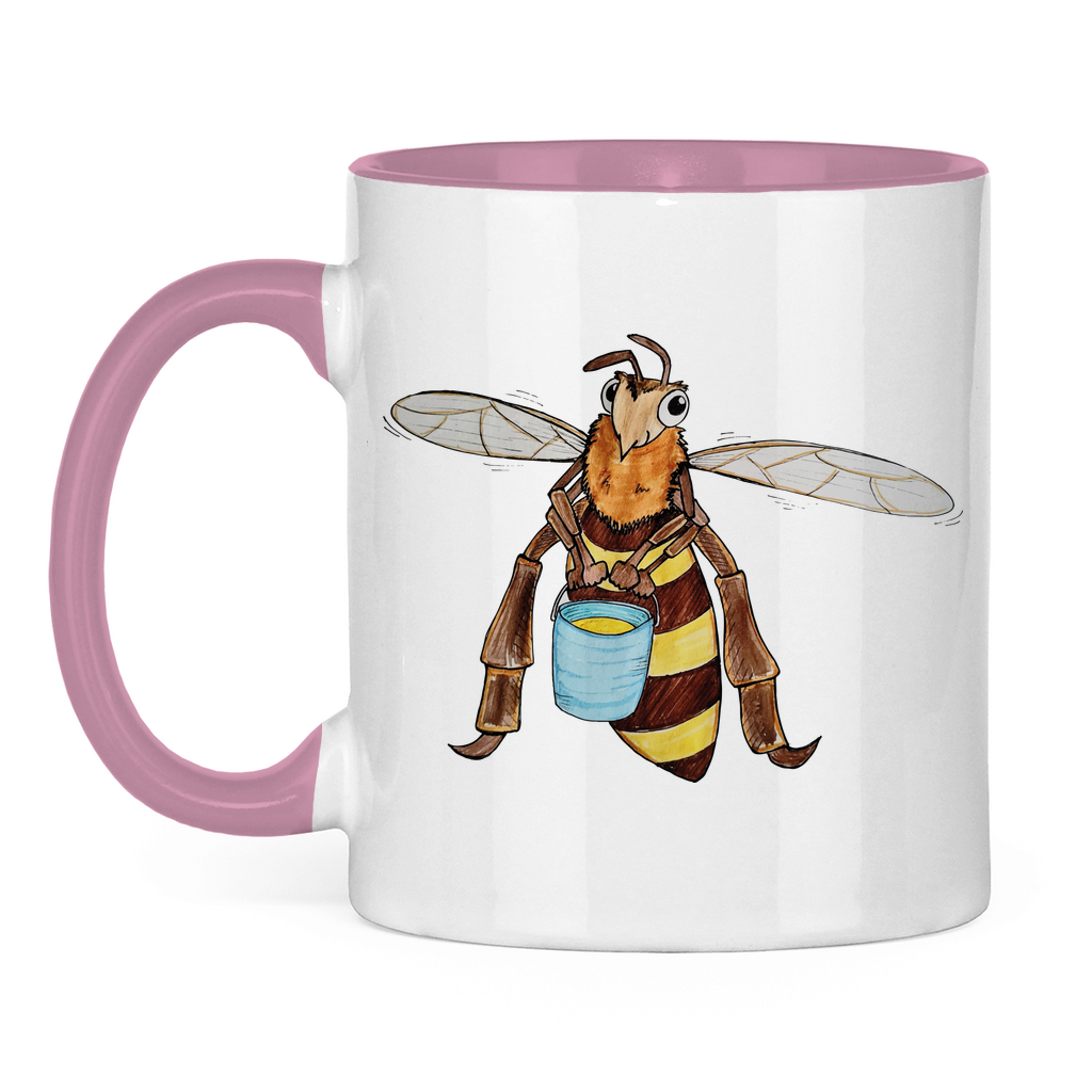 Tasse zweifarbig Krabbelcrew Fleißige Biene